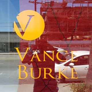 orange vinyl window rta outside artist install vance burke hollywood