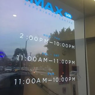 imax hollywood video game door vinyl custom installation removal store hours