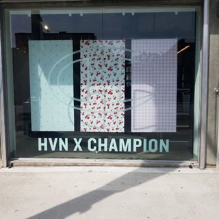 champion window display labrea hollywood acrylic hanging signs digitally printed sub surface.jpg