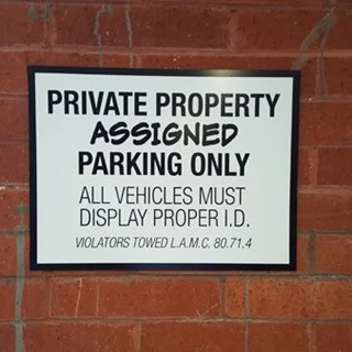 eoffices printed sign on brick wall digitally printed luster laminate 3m aluminum sign.jpg